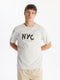 Crew Neck Short Sleeve Printed Combed Cotton Men's T-shirt